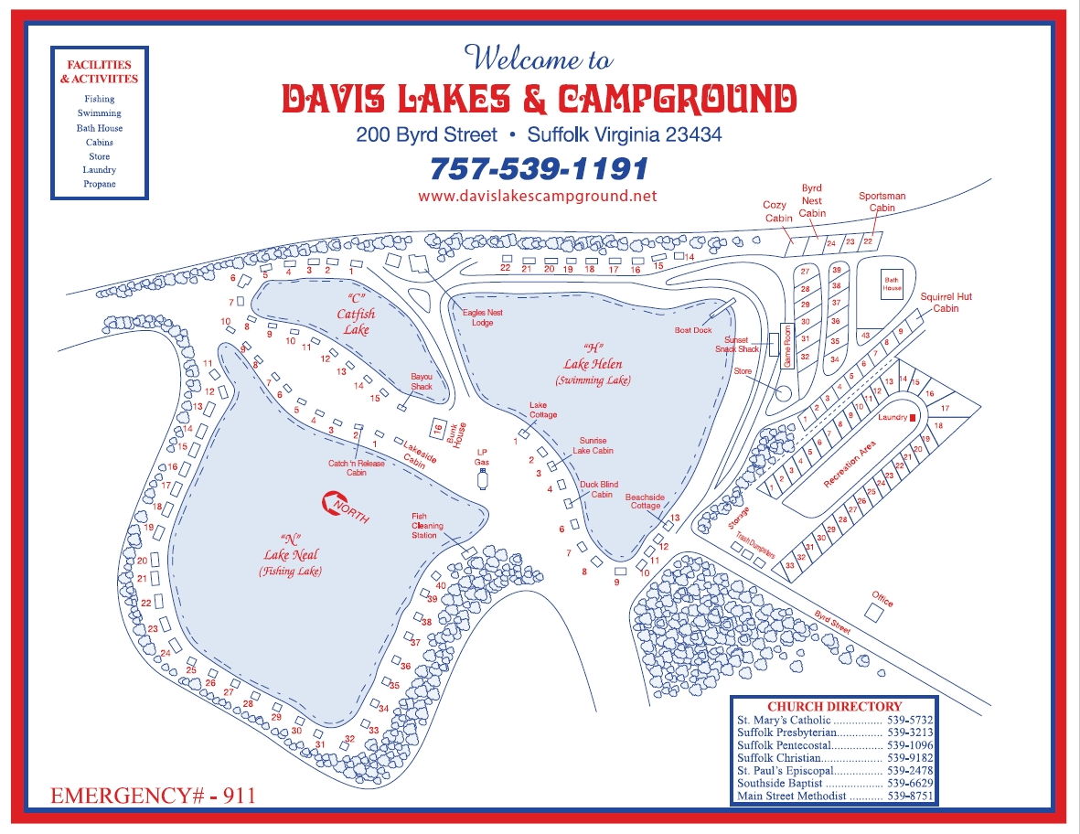 2022-23 Davis Lakes Campground Map